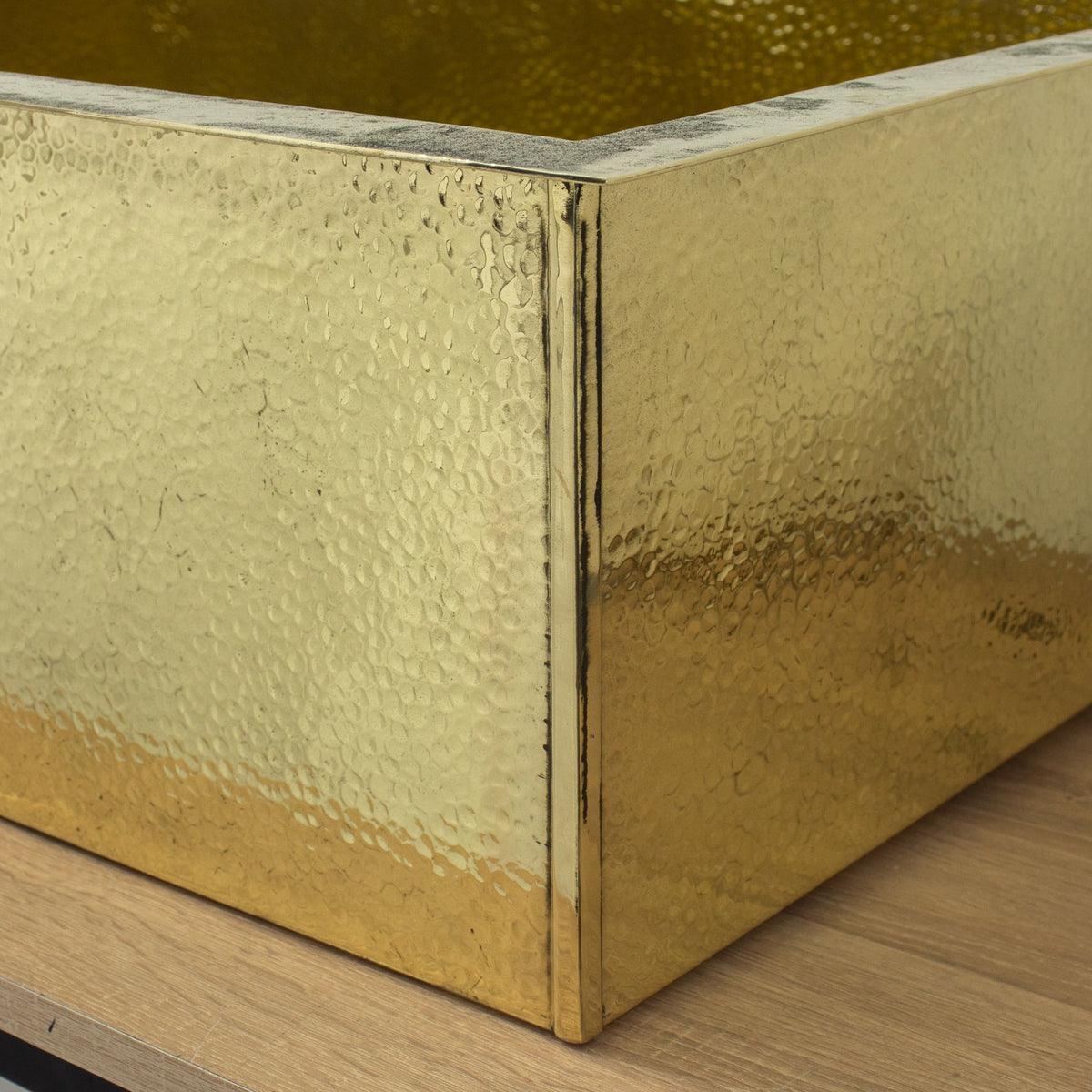 40" Hammered Unlacquered Brass Farmhouse Sink, Customizable Solid Brass Undermount Kitchen Sink, Single Basin Farmhouse Sink - Insideast