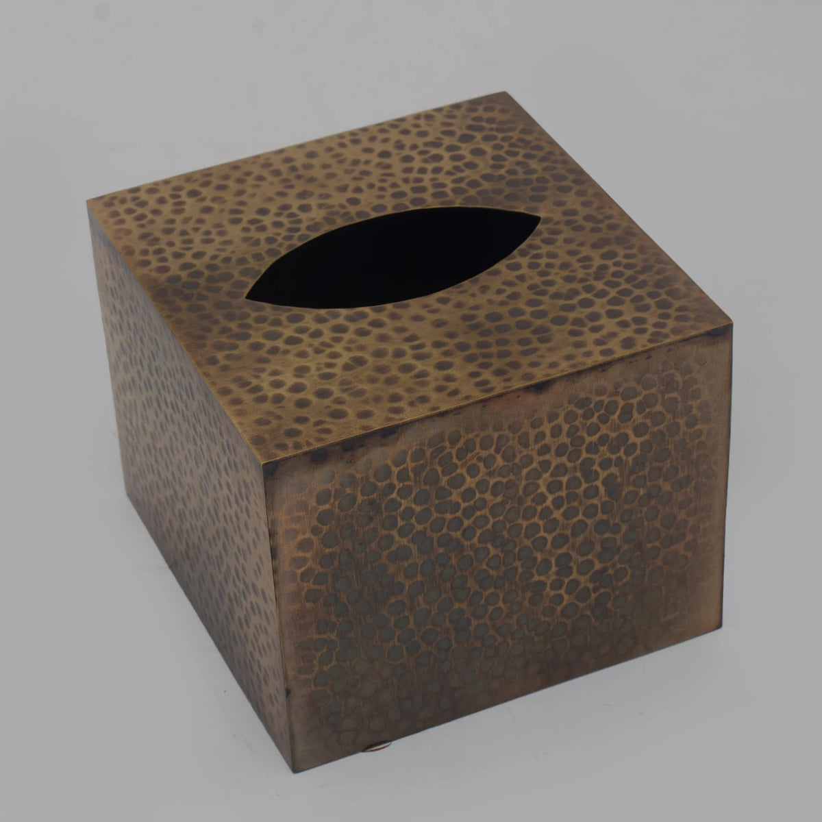 Antique Tissue Box Cover, Brass Tissue Dispenser, Bronze Tissue Cover