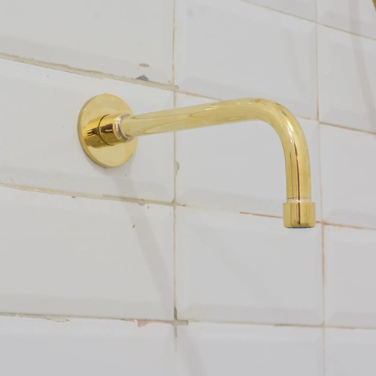 Sistema de ducha de latón macizo con 2 salidas, ducha de lluvia de techo con llenador de bañera