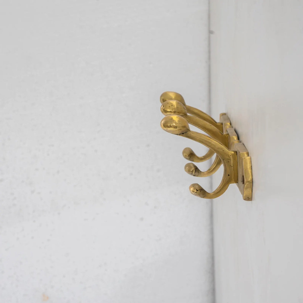 Solid Brass Clothes Hooks Holder, Handcrafted Wall Hooks Rack
