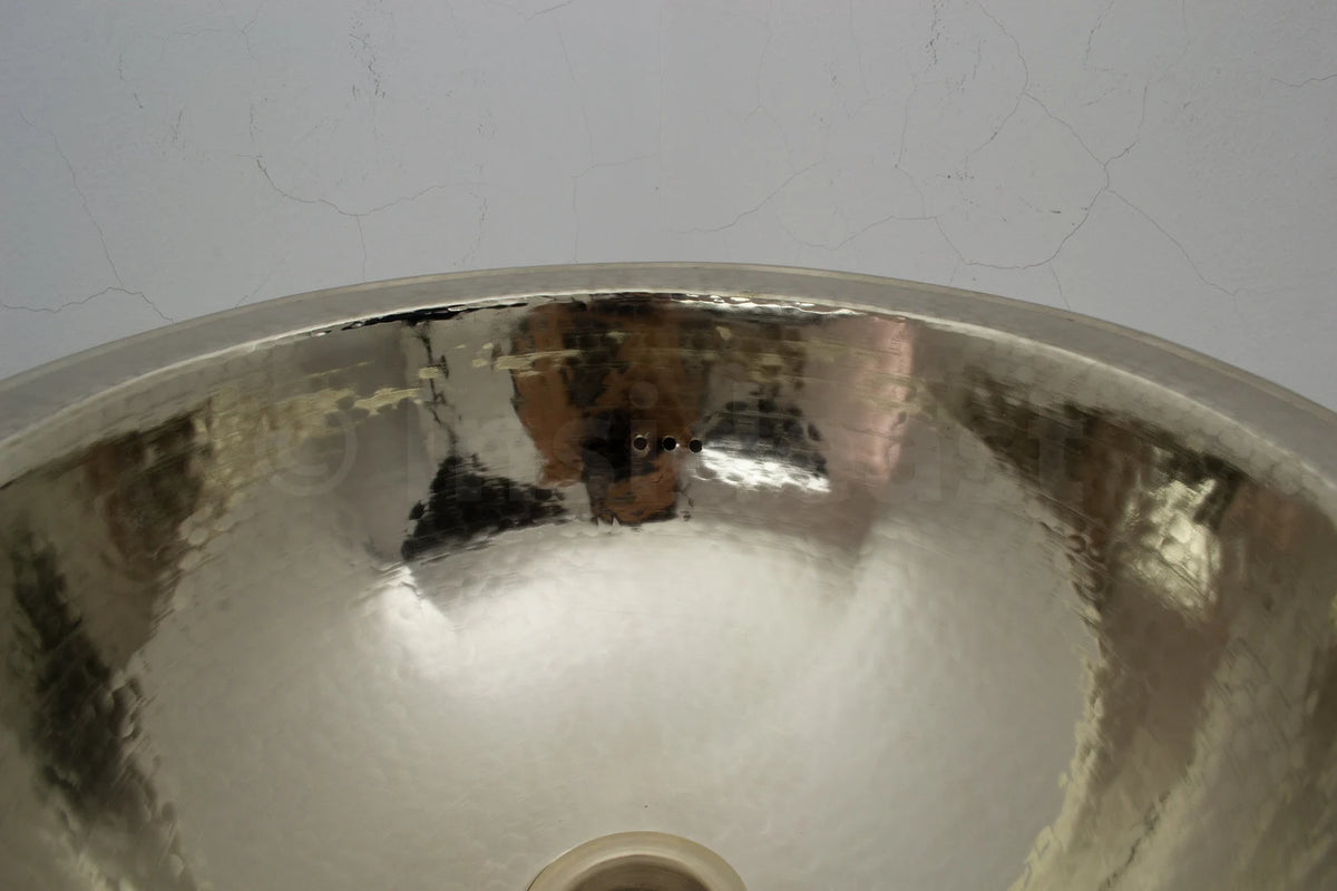 Handcrafted Solid German Silver Sink, Drop In Customizable German Silver Sink (14,5”)