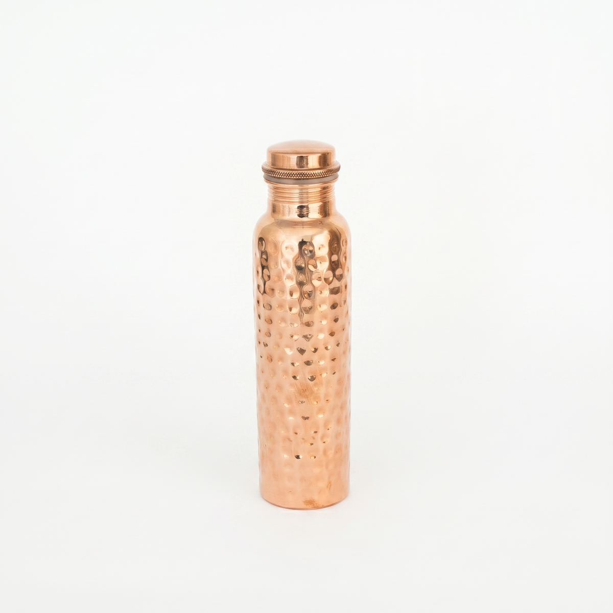 Hand-Hammered Pure Copper Water Bottle | Ayurvedic Wellness Vessel