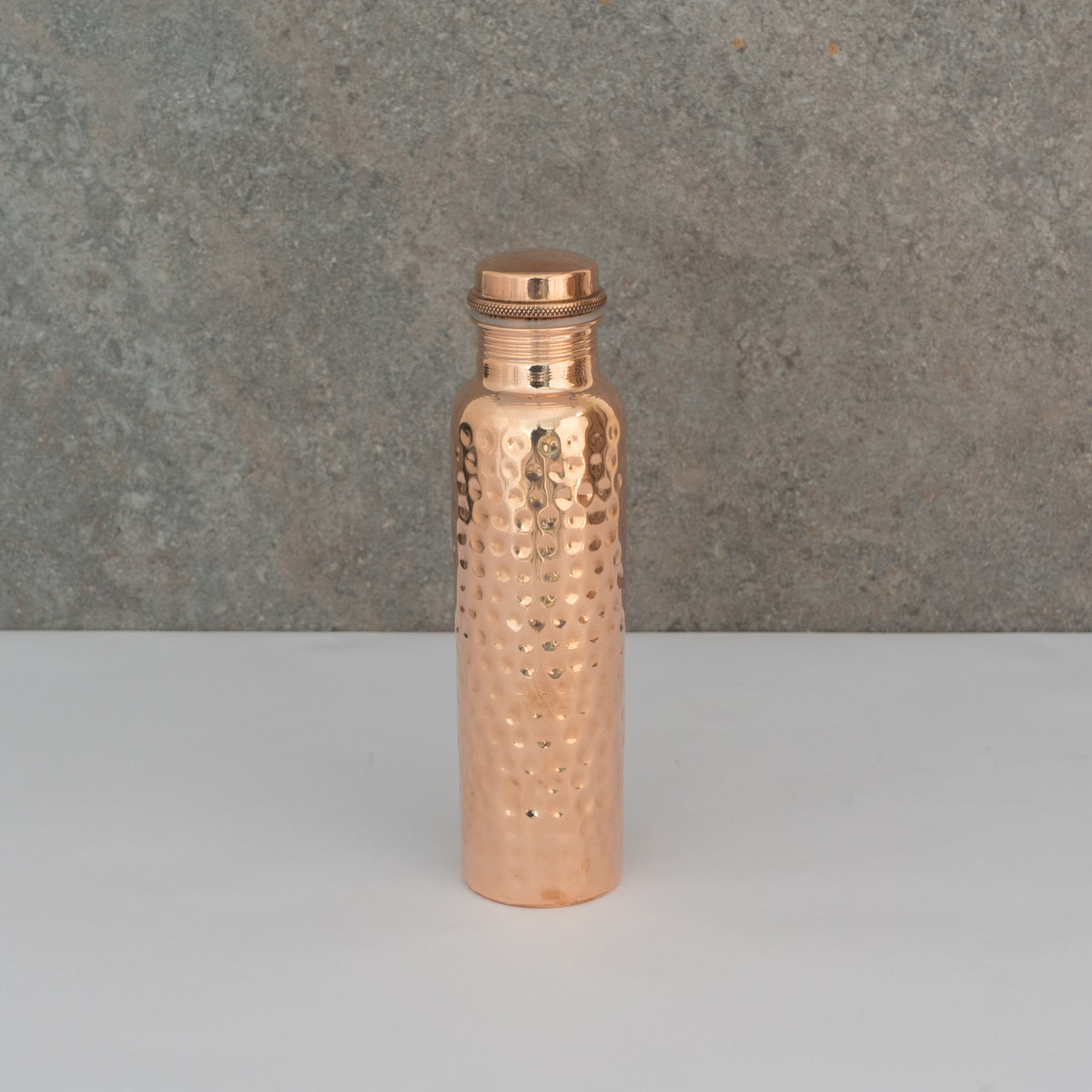 Hand-Hammered Pure Copper Water Bottle | Ayurvedic Wellness Vessel