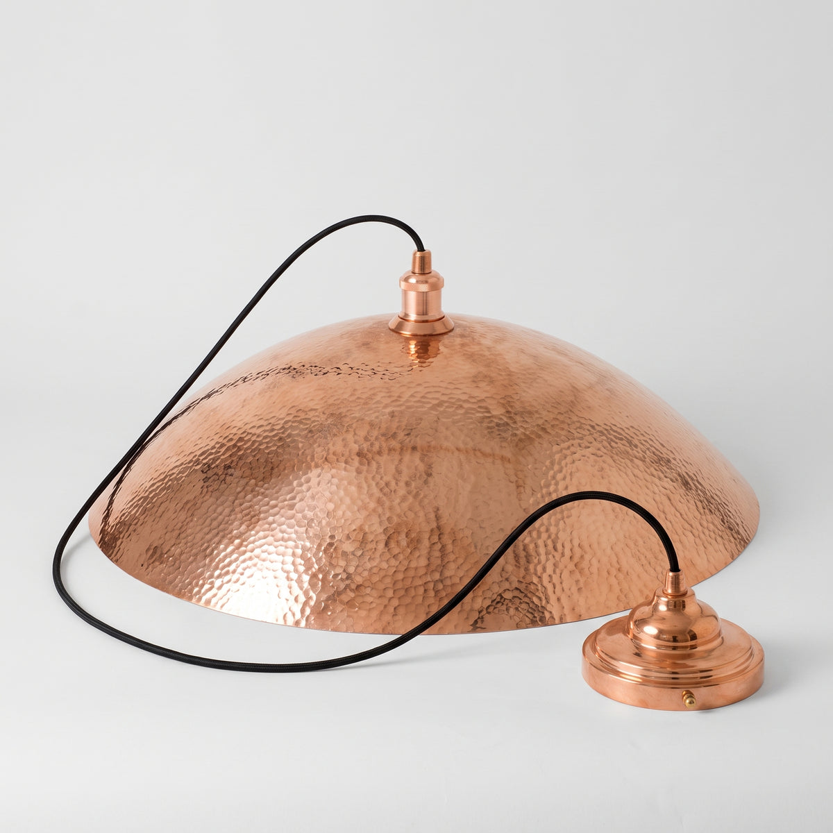 Customizable Large Unlacquered Copper Pendant Light, Ceiling Copper Light Fixture
