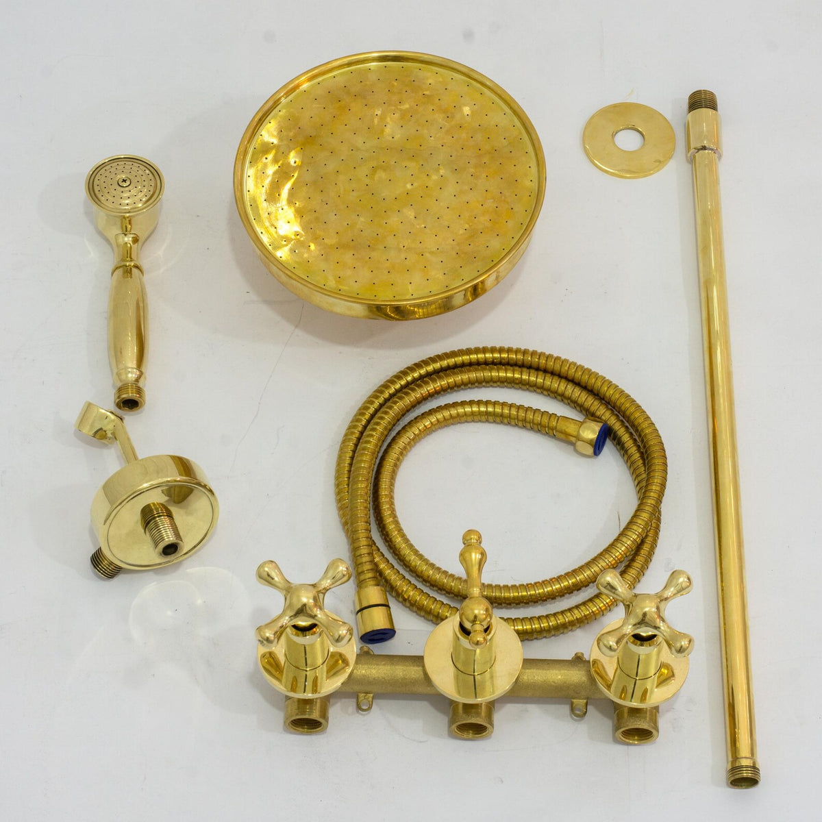 Douchette Haute Fixe, Pommeau de Douche Fixe au Plafond et Douchette à Main