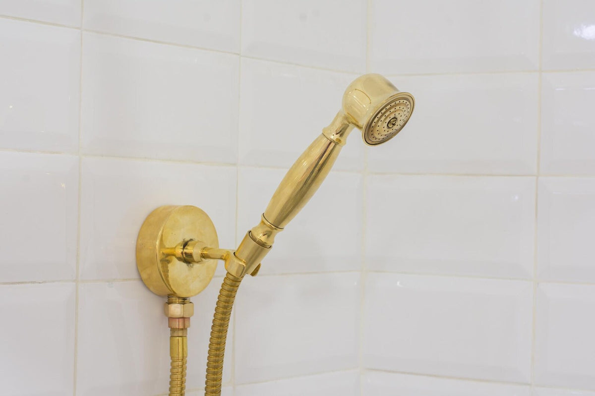 Douchette Haute Fixe, Pommeau de Douche Fixe au Plafond et Douchette à Main