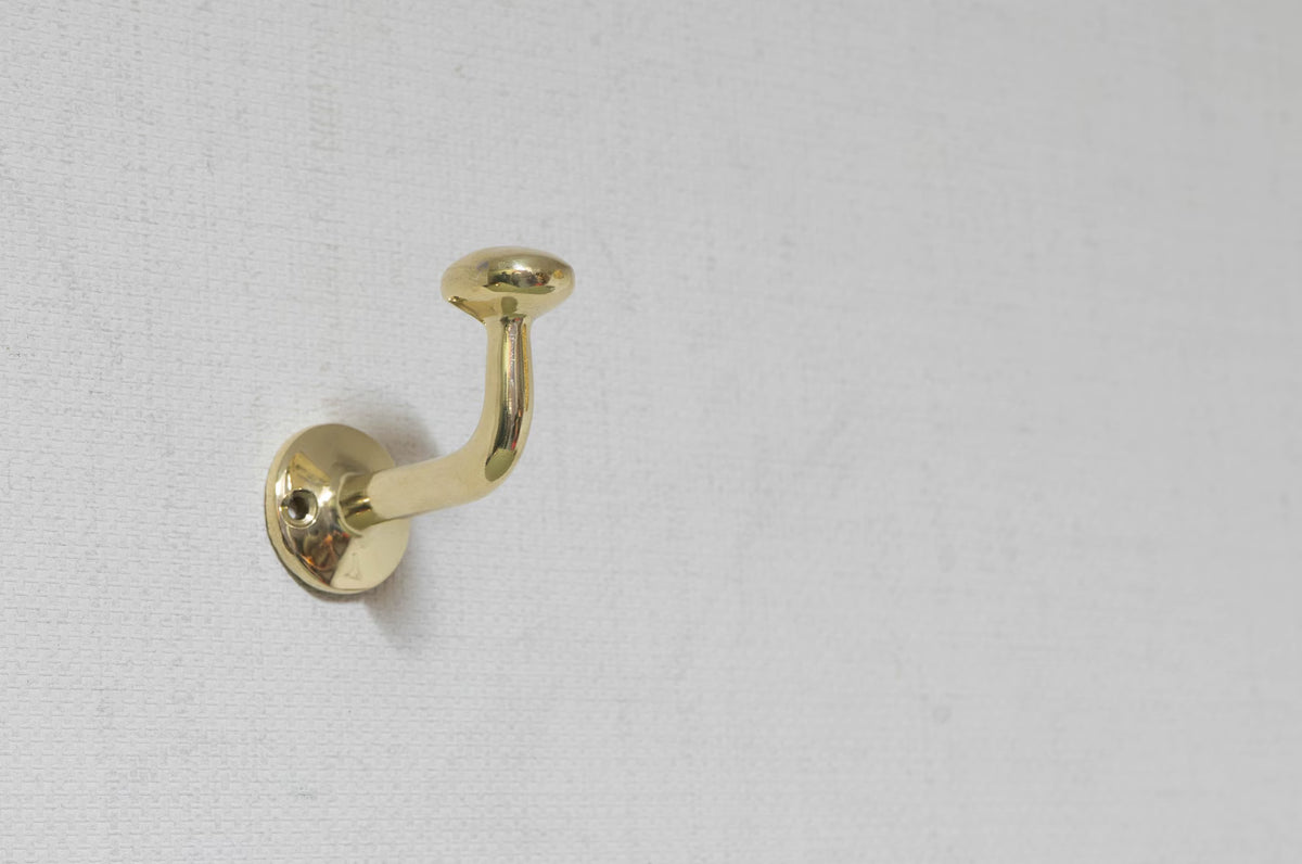 Vintage Hooks Set, Solid Brass Robe Hook, Heavy Duty Single Hook, Wall Mount Robe Hooks