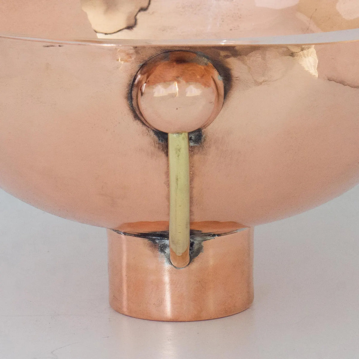 Unlacquered Solid Copper Undermount Sink, Round Copper Basin, Copper Bathroom Sink