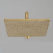 Pommeau de douche en laiton non laqué, Pommeau de douche pluie carré, Douche extérieure intérieure