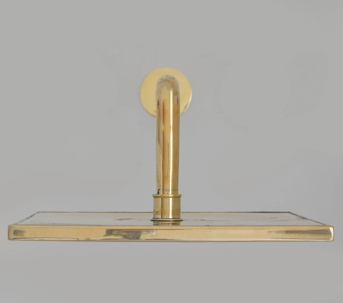 Pommeau de douche en laiton non laqué, Pommeau de douche pluie carré, Douche extérieure intérieure