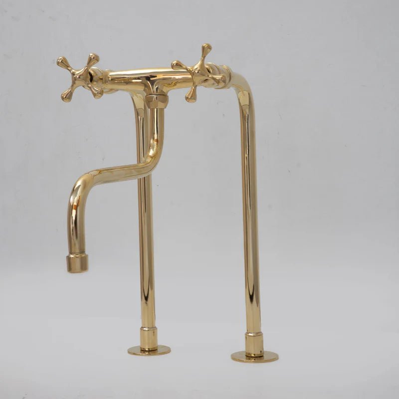 Antique Brass Kitchen Faucet – Unlacquered Brass Faucet - Insideast