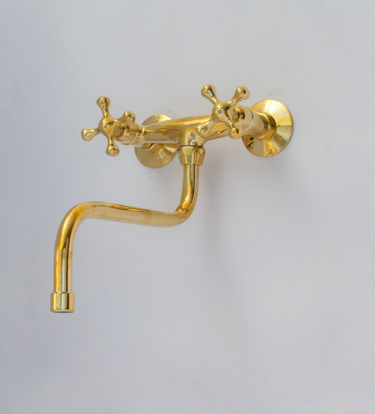 Antique Brass Kitchen Faucet – Wall Kitchen Faucet - Insideast