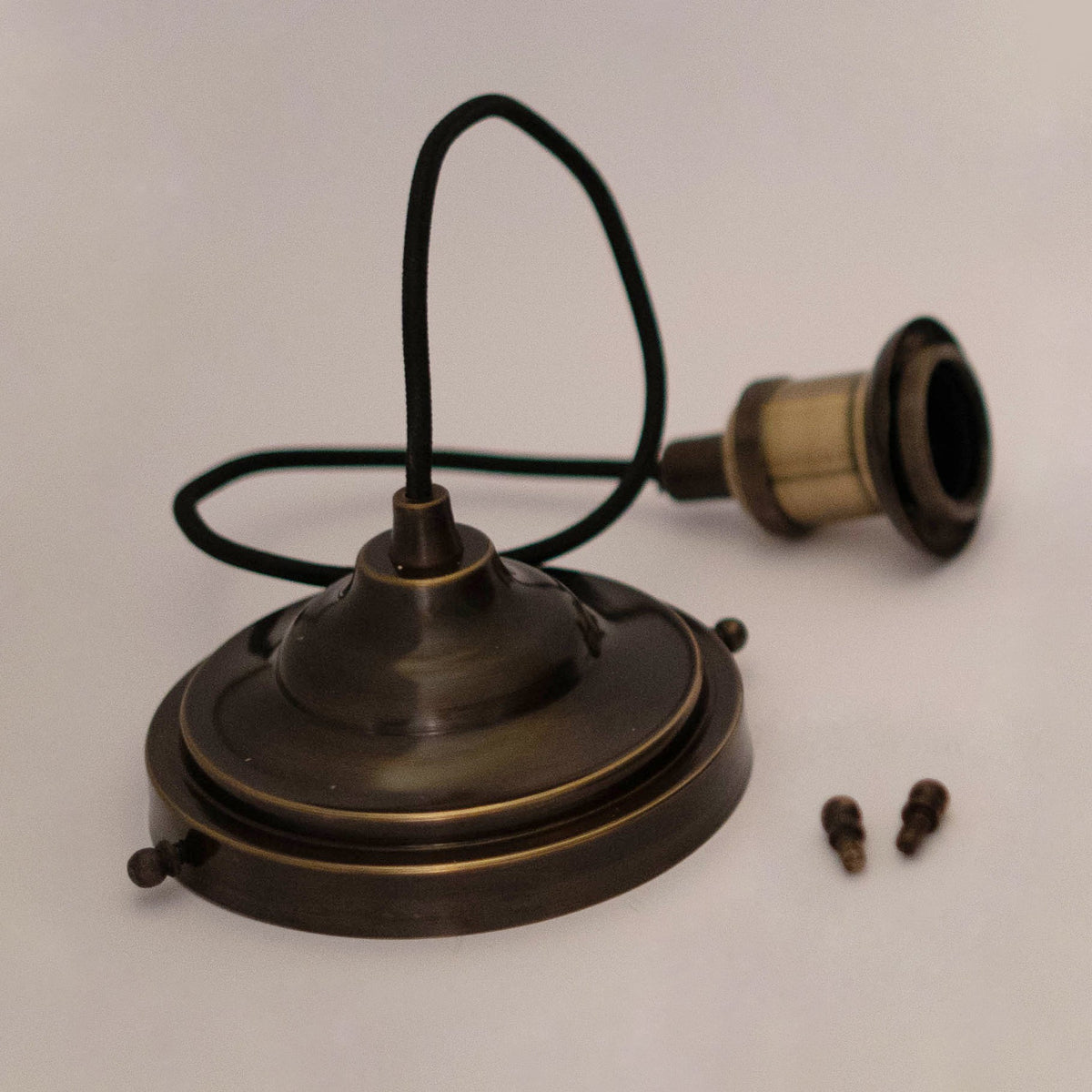 Antique Bronze Pendant Light, Bronze Dome Pendant, Antique Ceiling Lampshade - Insideast