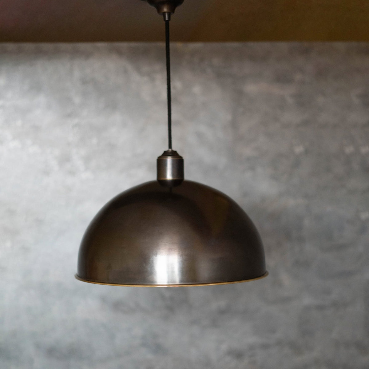 Antique Bronze Pendant Light, Bronze Dome Pendant, Antique Ceiling Lampshade - Insideast