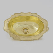 Antique Solid Brass Sink, Unlacquered Exposed Oval Bathroom Sink, Bathroom Vessel sink - Insideast
