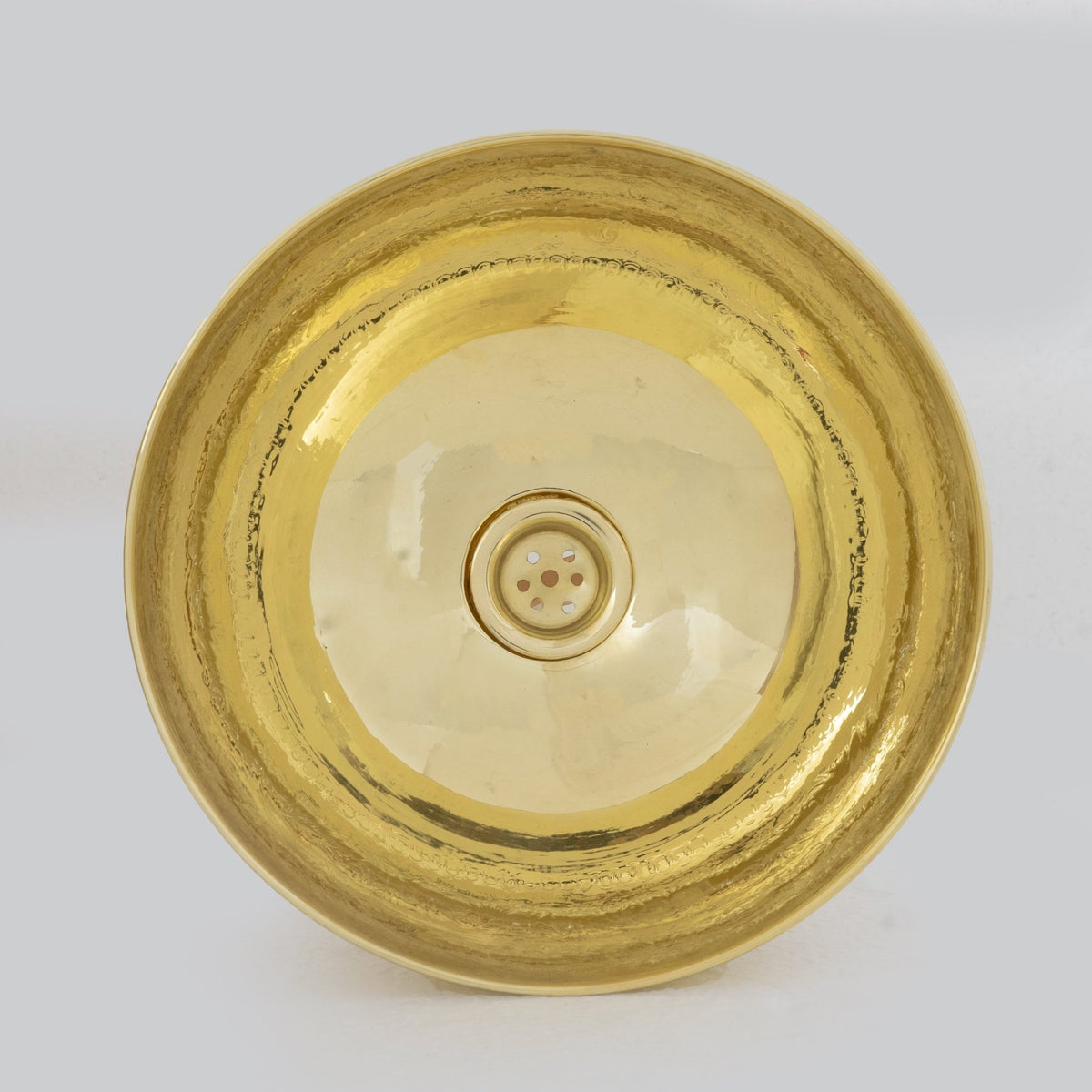 Brass Bathroom Sink, Bowl Vessel Sink, Vanity Basin Sink, Hand Hammered and Hand Engraved - Insideast