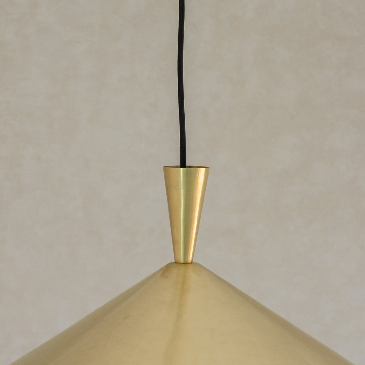 Brass Cone Pendant Light, Kitchen Island Ceiling Light Fixture, Modern Hanging Shade For Kitchen & Living Room, Cone Shade Light - Insideast
