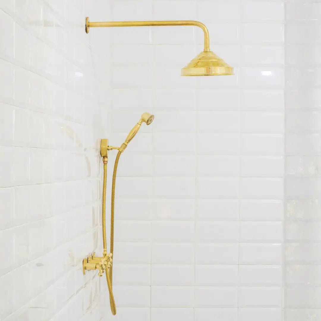 Brass Shower Fixtures – Dual Shower Head - Insideast