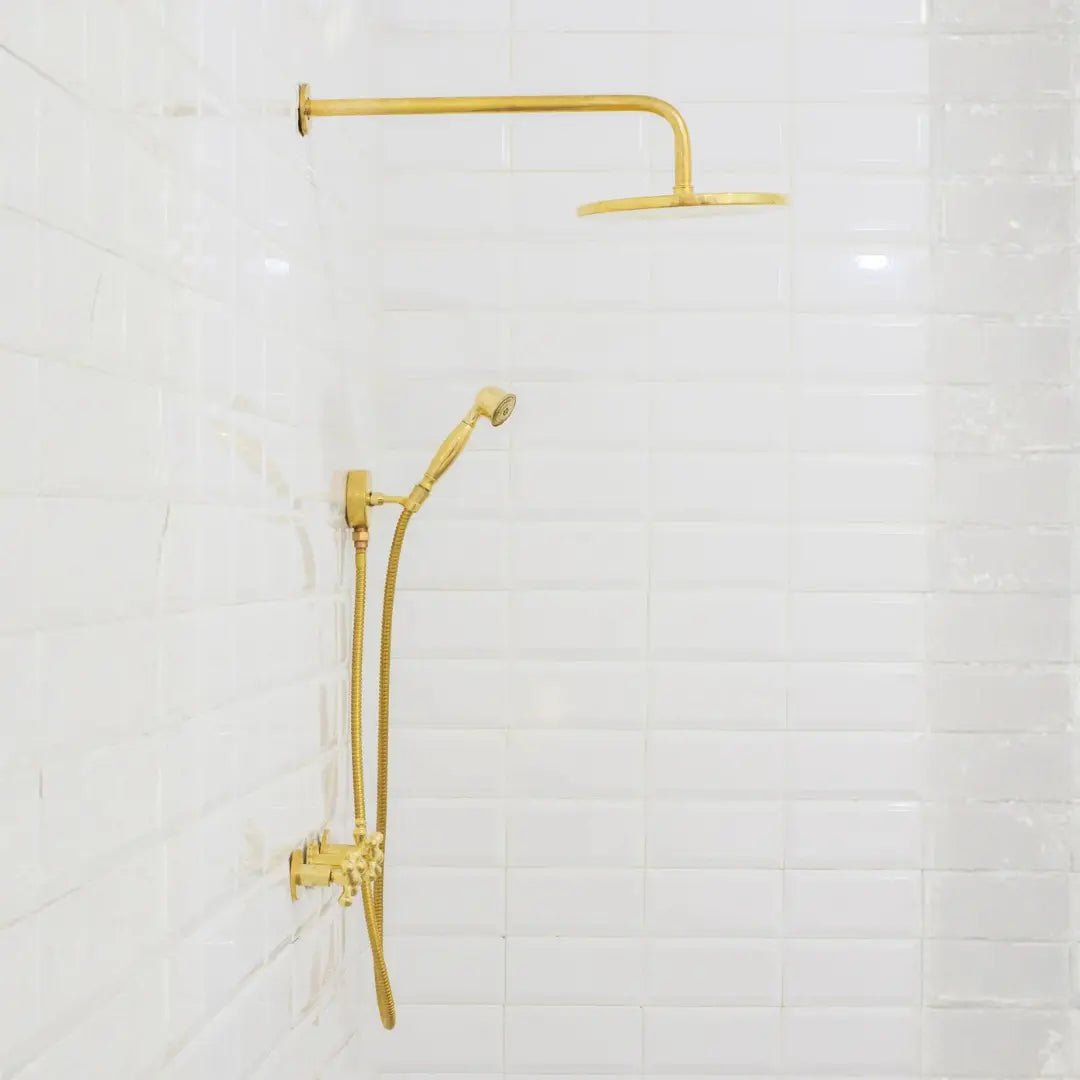 Brass Shower Fixtures – Dual Shower Head - Insideast