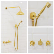 Brass Shower Fixtures – Dual Shower Head - Insideast