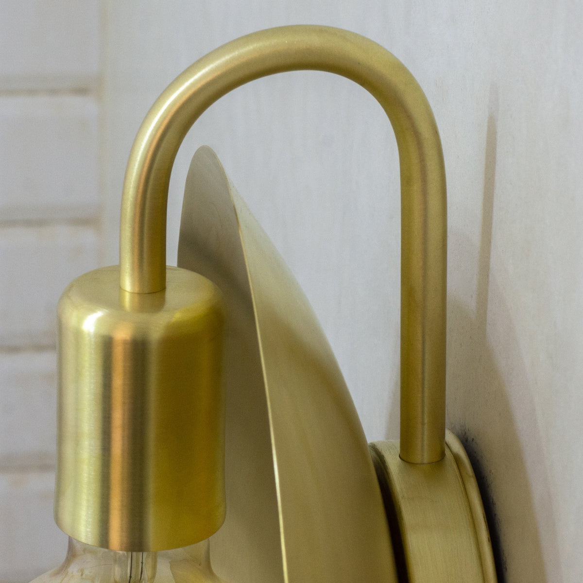 Brass Wall Light Fixture, Brushed Sconce Light, Wall Lamp, Indoor Light, Wall Dish Sconce Brass - Insideast