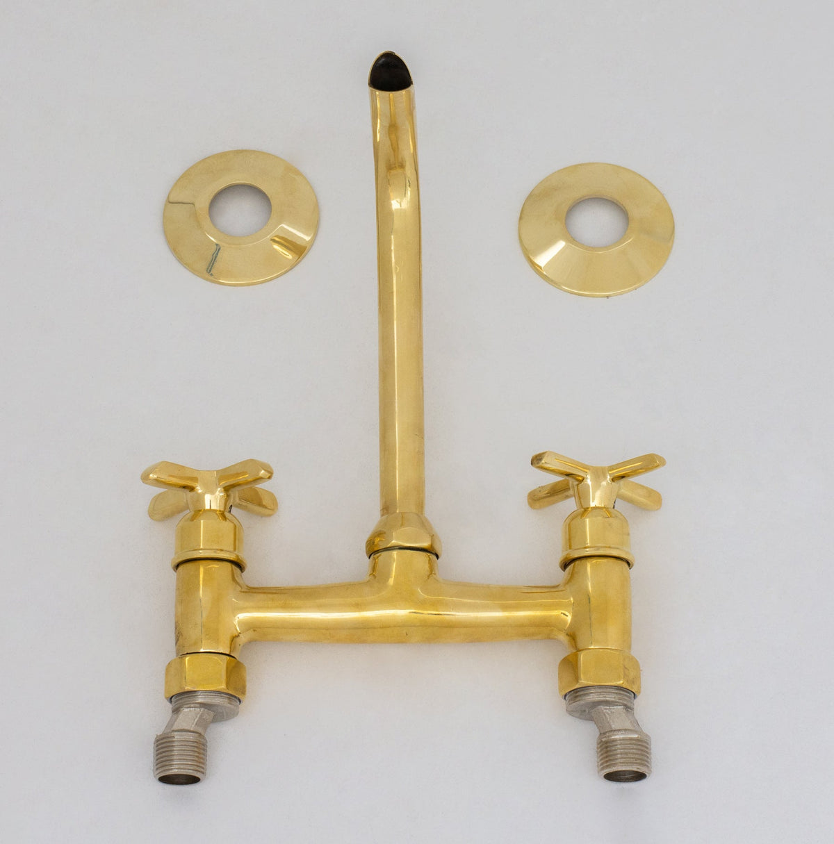Brass Wall Mount Faucet – Antique Brass Bathroom Faucet - Insideast