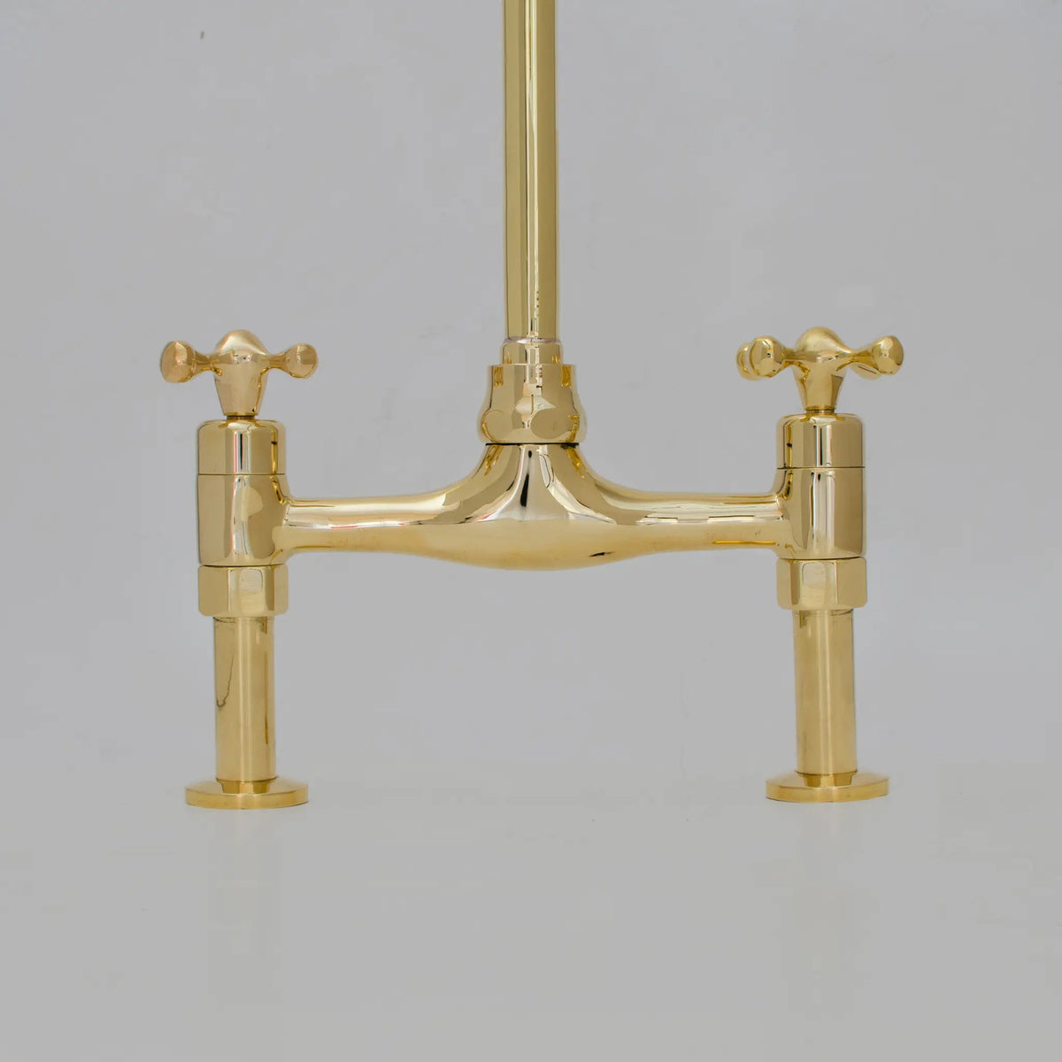 Bridgeford - Unlacquered Brass Kitchen Bridge Faucet - Insideast