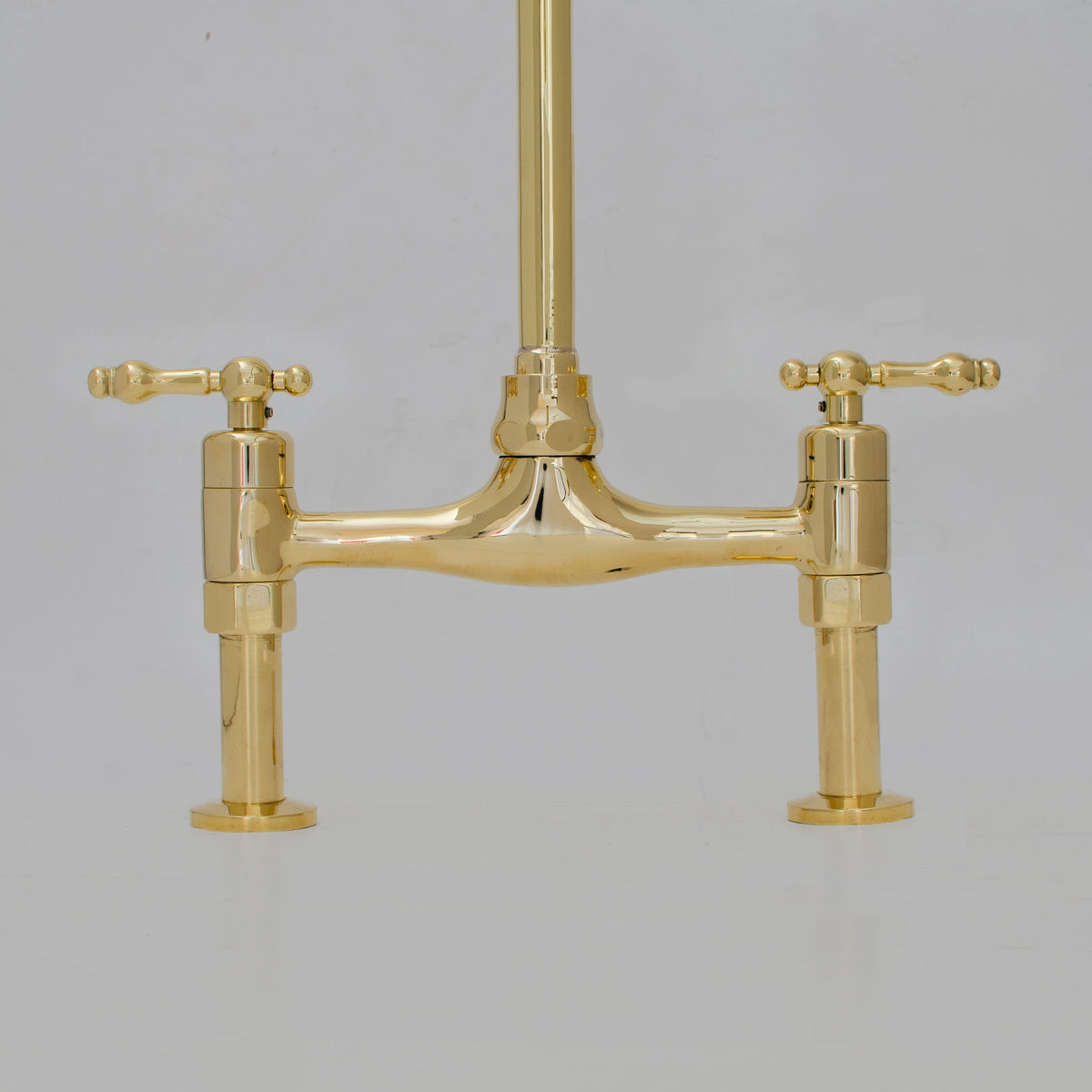 Bridgeford - Unlacquered Brass Kitchen Bridge Faucet - Insideast