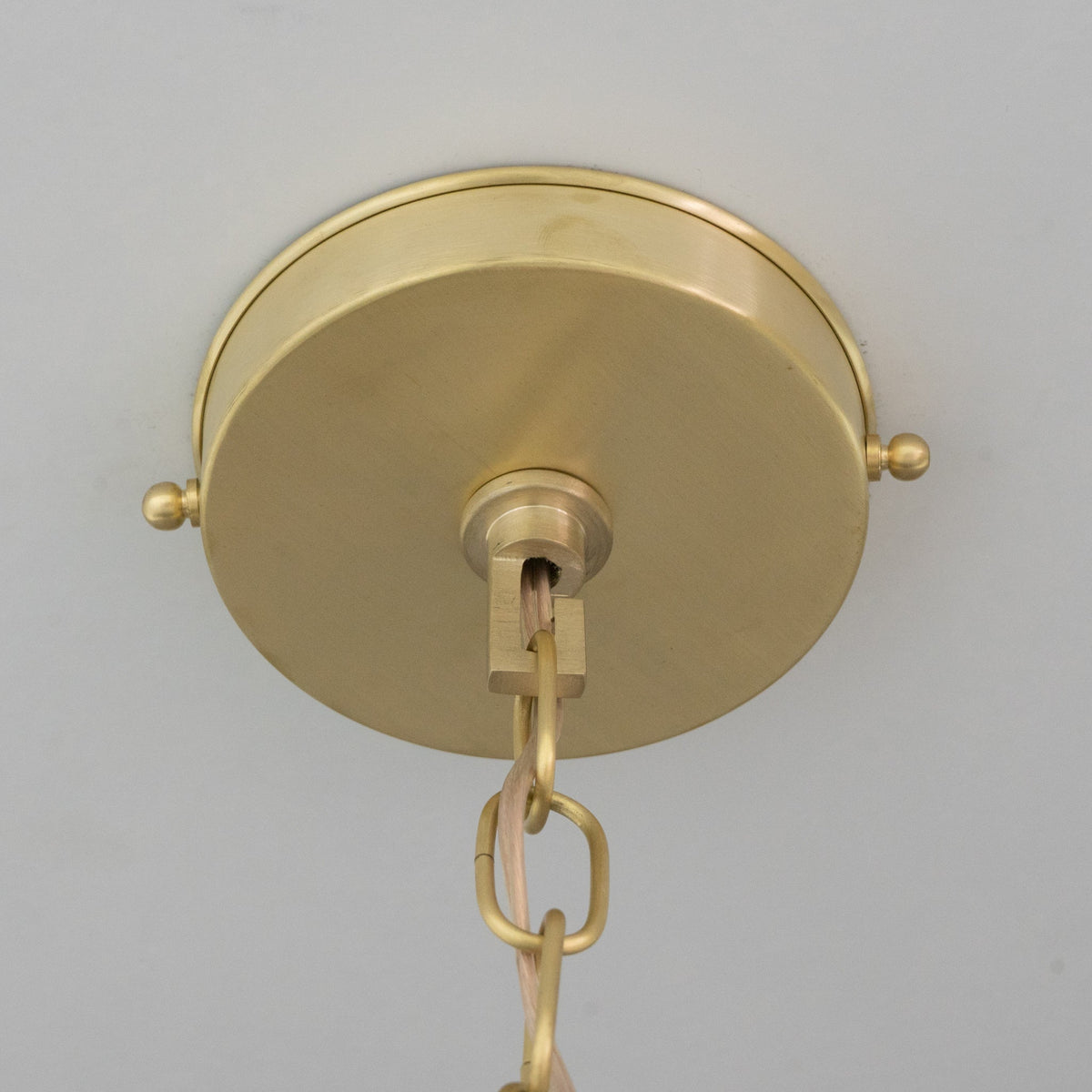 Brushed Brass Cone Pendant Light - Sleek Modern Moroccan Task Lighting - Insideast