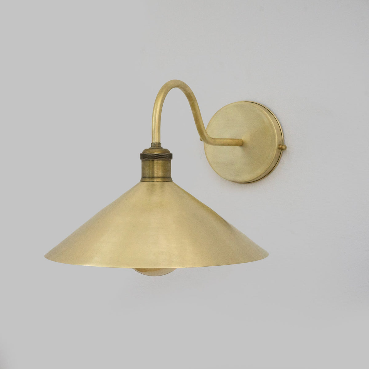 Brushed Brass Hallway Sconce, Wall Mount Lamp, Sconce Lighting Fixture - Insideast