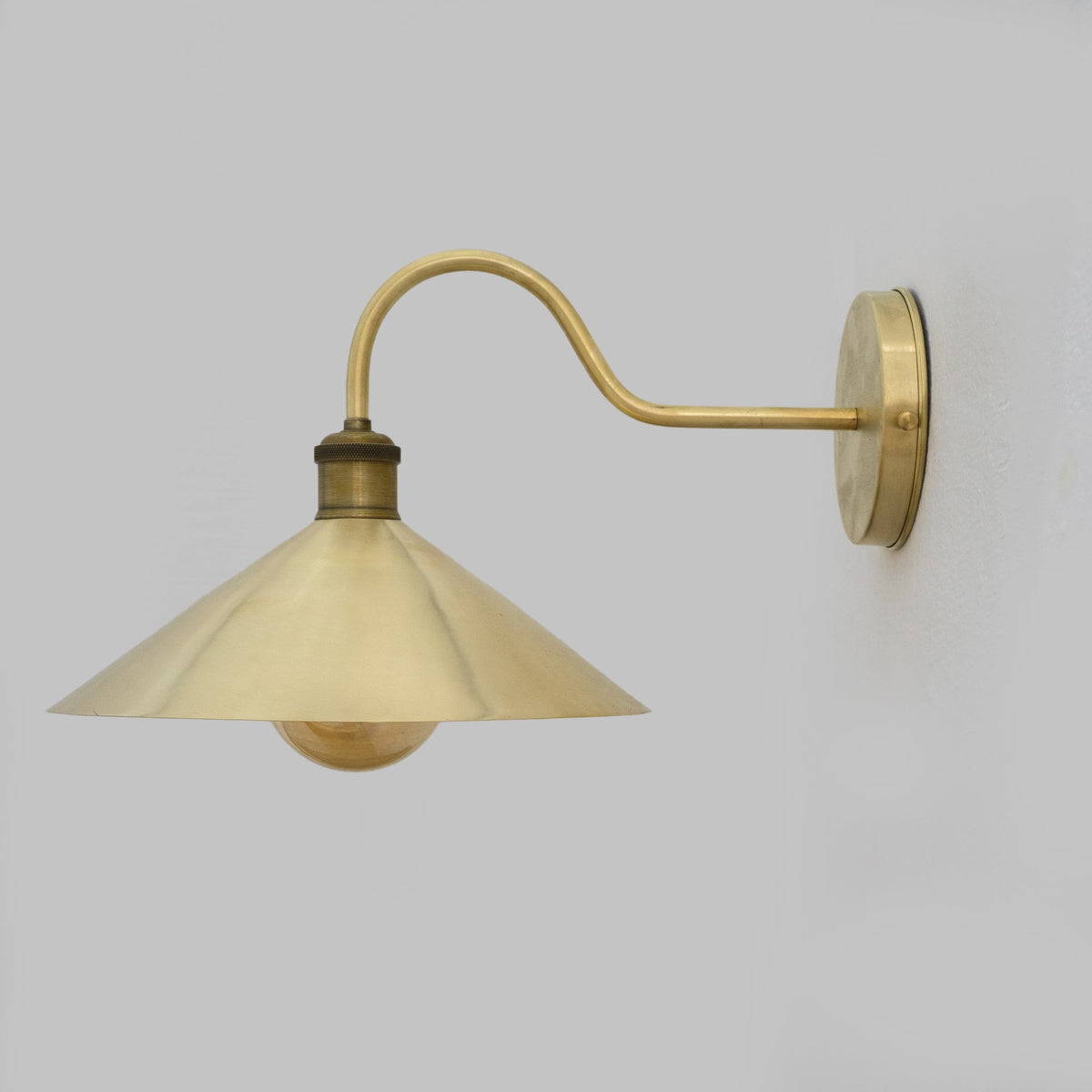 Brushed Brass Hallway Sconce, Wall Mount Lamp, Sconce Lighting Fixture - Insideast