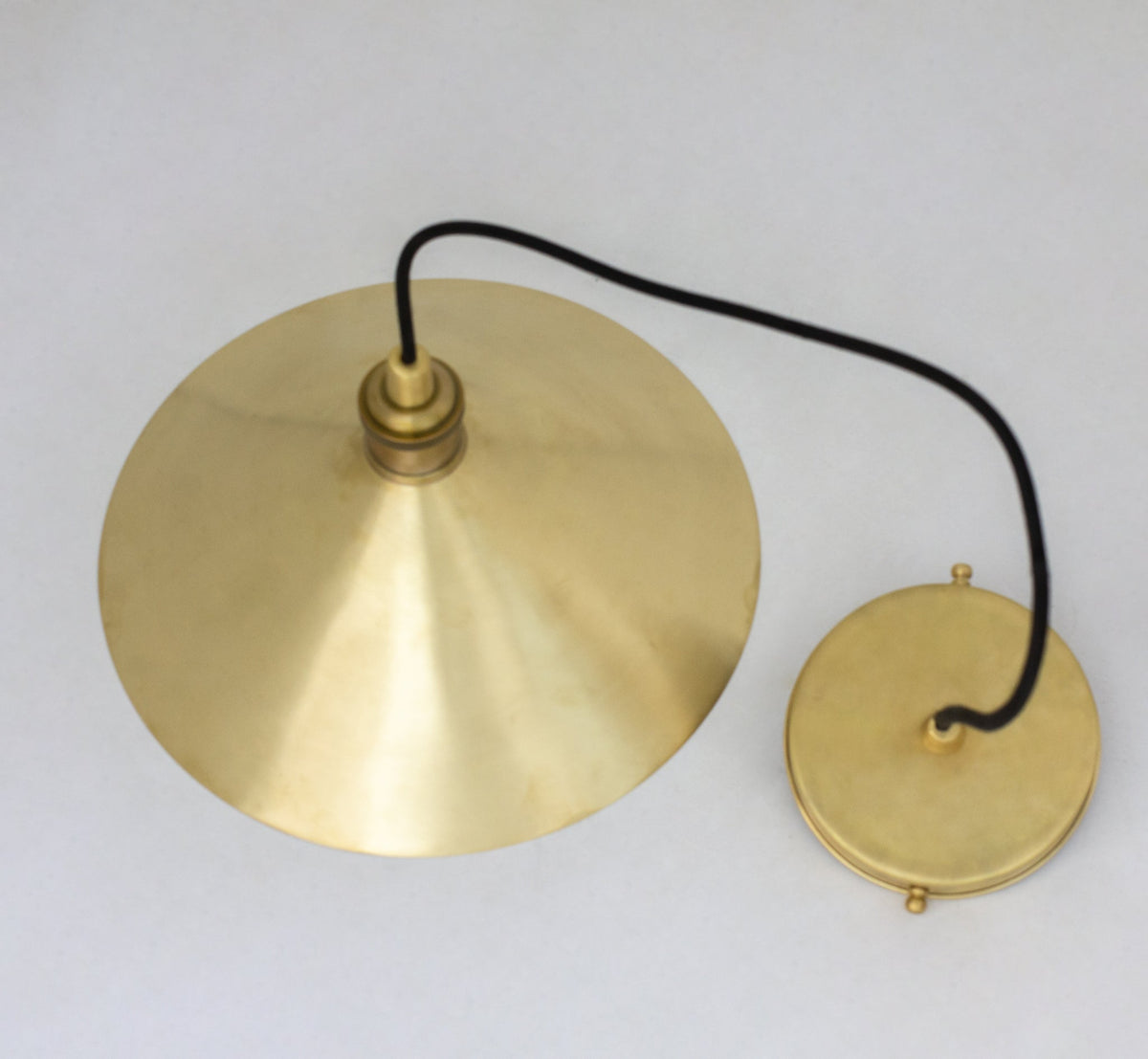 Brushed Brass Pendant Light Shade, Ceiling Mount Kitchen Island Lighting, Brass Hanging Lamp Dining Table - Insideast