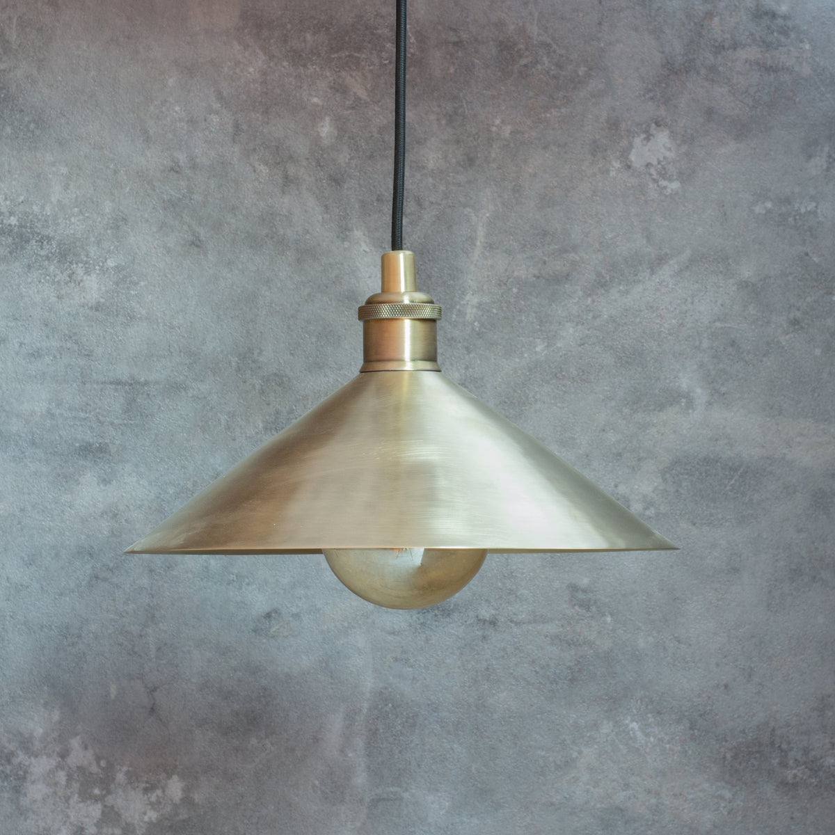 Brushed Brass Pendant Light Shade, Ceiling Mount Kitchen Island Lighting, Brass Hanging Lamp Dining Table - Insideast