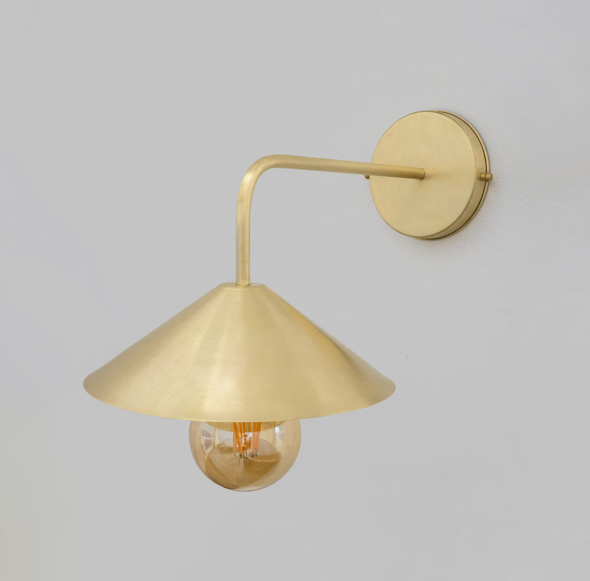 Brushed Brass Wall - Mounted Lamp, Entryway Wall Sconce Light - Insideast