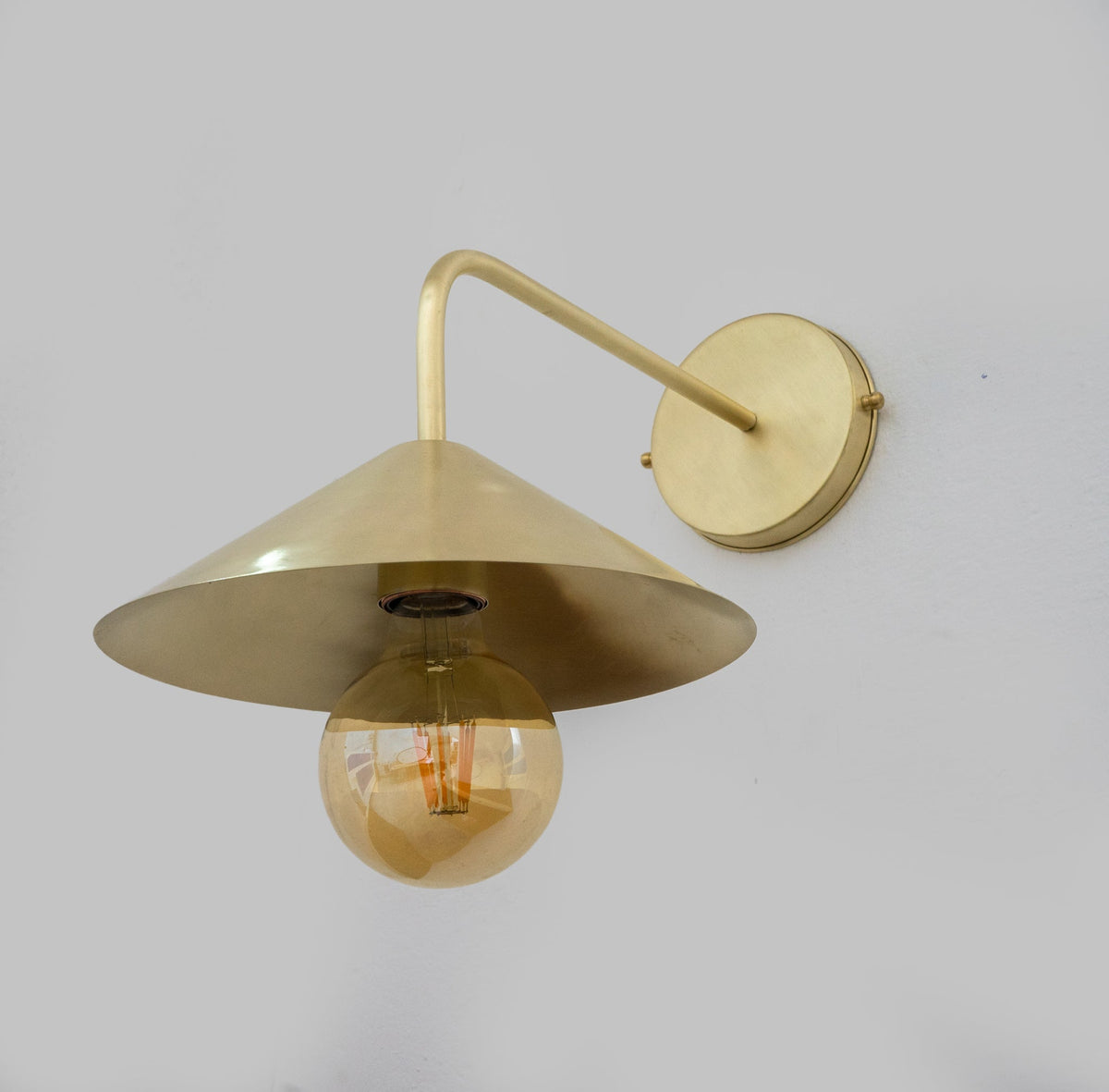 Brushed Brass Wall - Mounted Lamp, Entryway Wall Sconce Light - Insideast