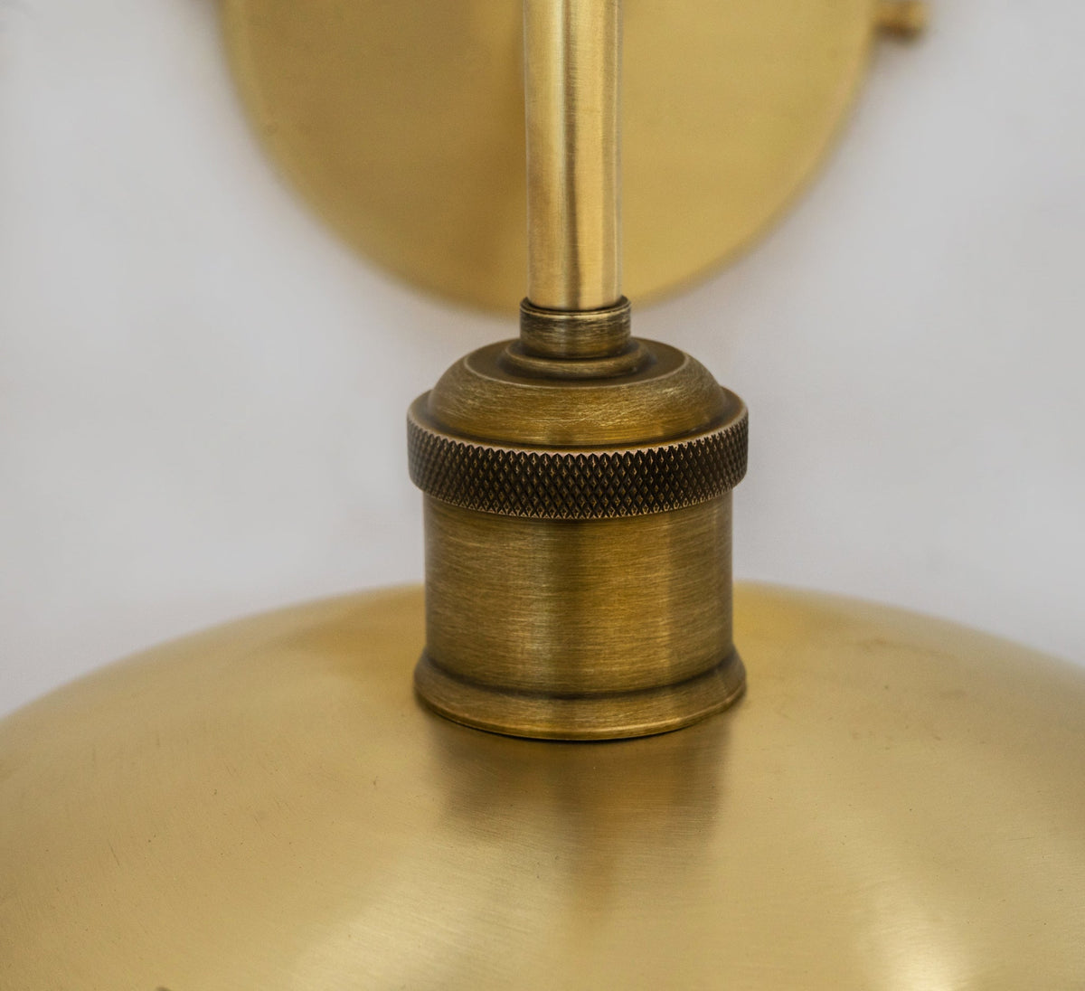 Brushed Brass Wall Sconce Light, Solid Brass Wall Lamp, Wall Lighting Fixture - Insideast