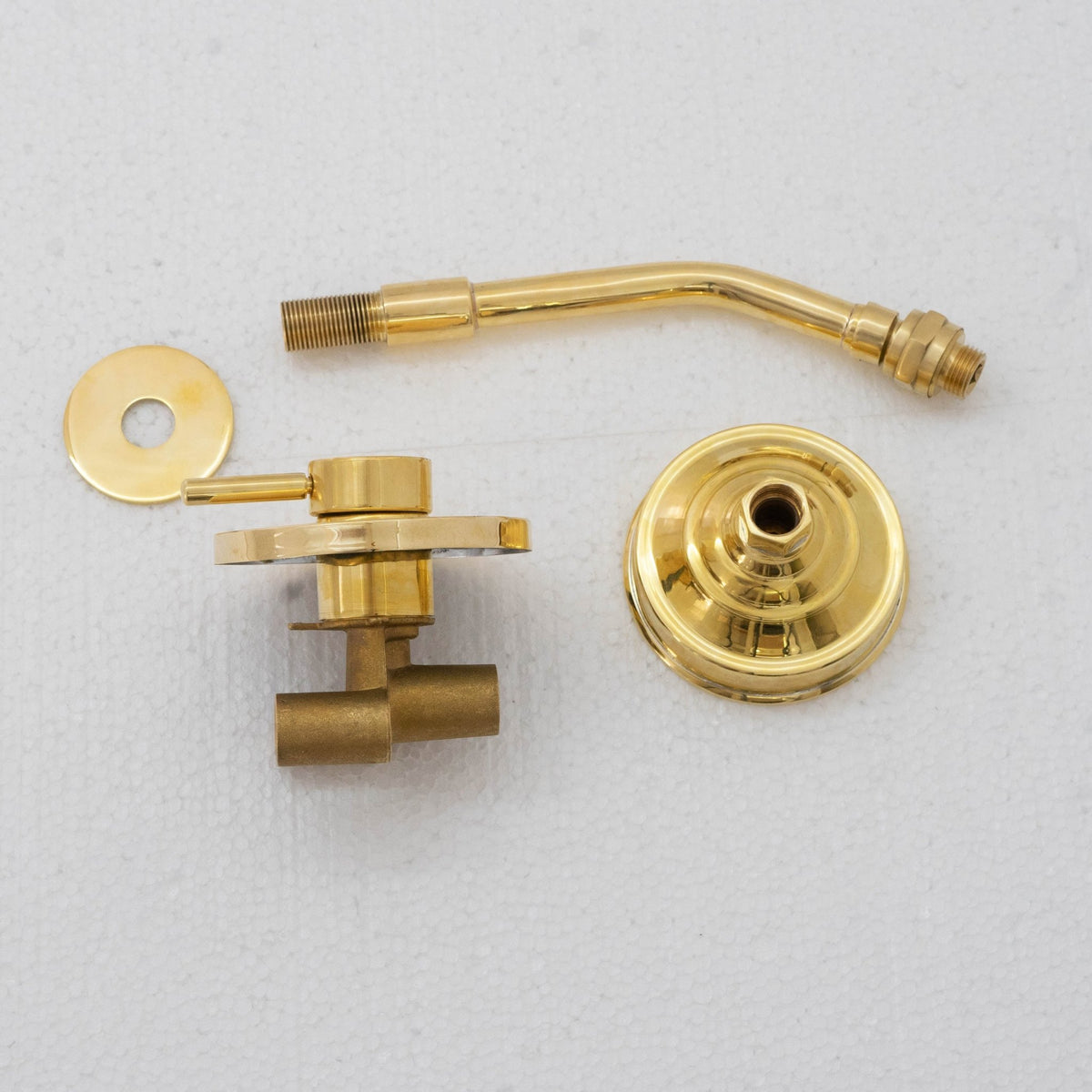 Built - in Solid Brass Shower, Unlacquered Brass Swiveling Showerhead, Rainfall Shower - Insideast