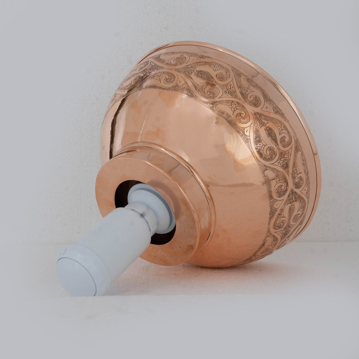 Copper Bathroom Vessel Sink, Bowl Vanity Sink, Hand Engraved & Hammered - Insideast