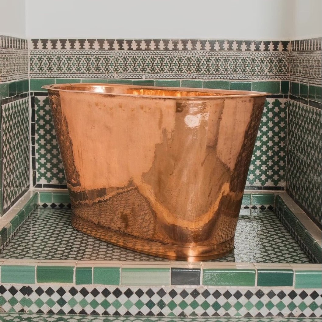 Copper Soaking Tub, Copper Bathtub, Free Standing Copper Tub - Insideast