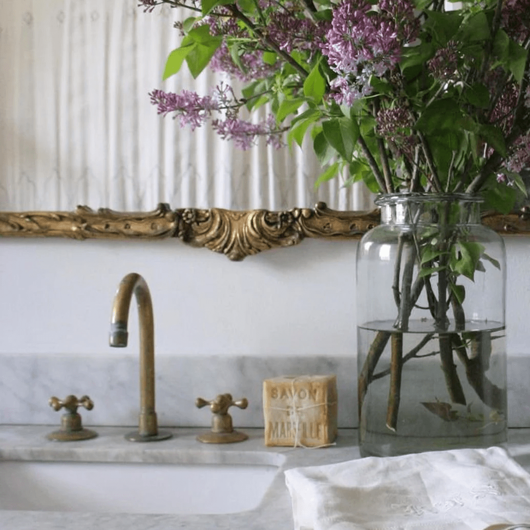 Widespread Brass Bathroom Faucet – Unlacquered Brass