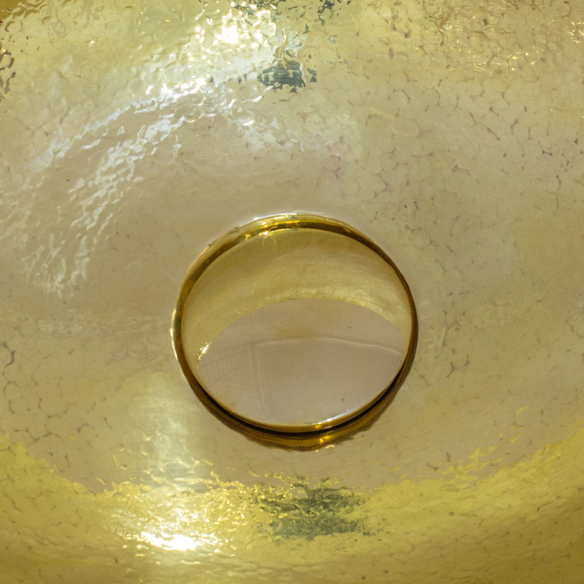 Hammered Brass Oval Vessel Sink | Handmade Bathroom Washbasin - Insideast