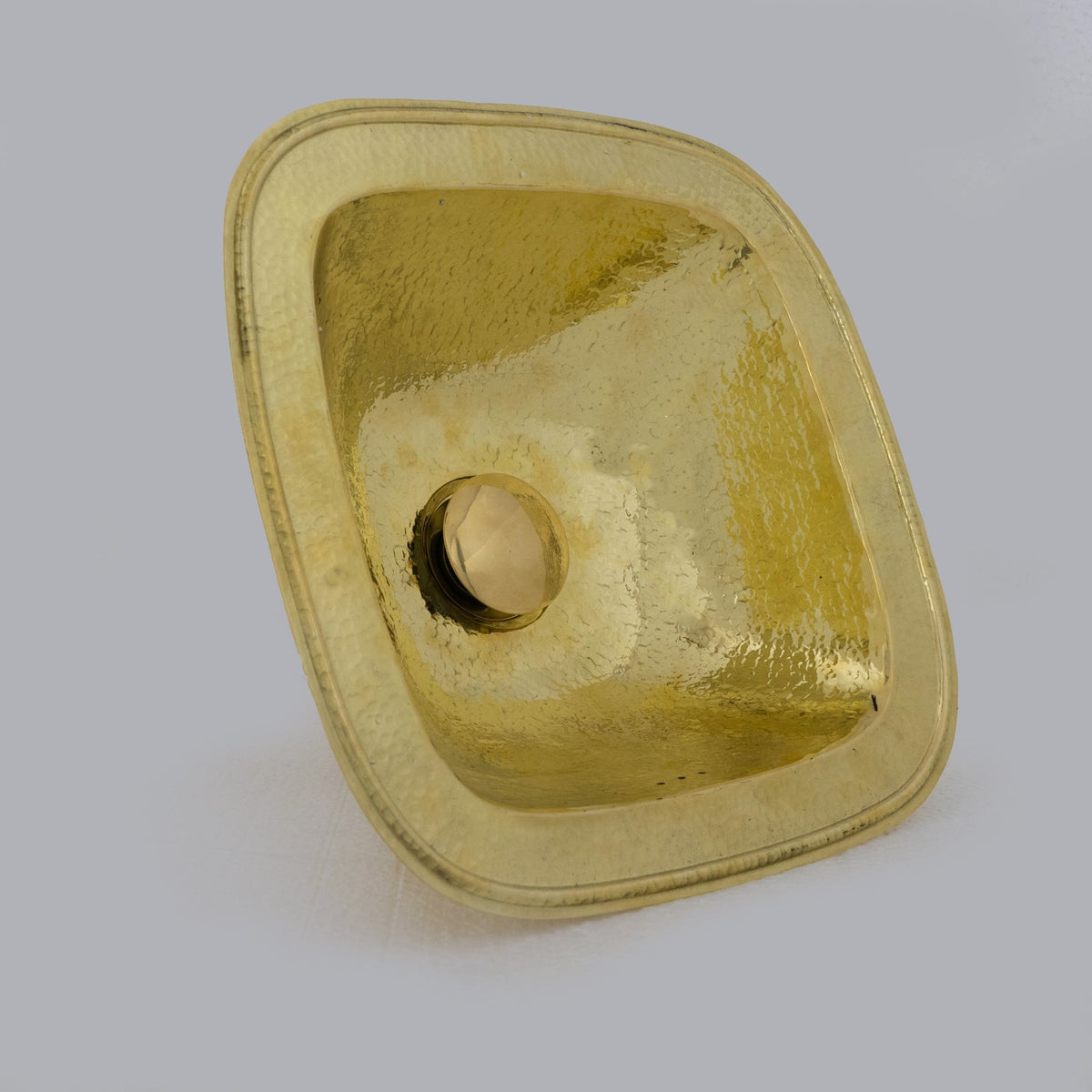 Hammered Brass Sink, Square Drop - in Brass Bathroom Sink, Hammered Antique Brass Sink - Insideast