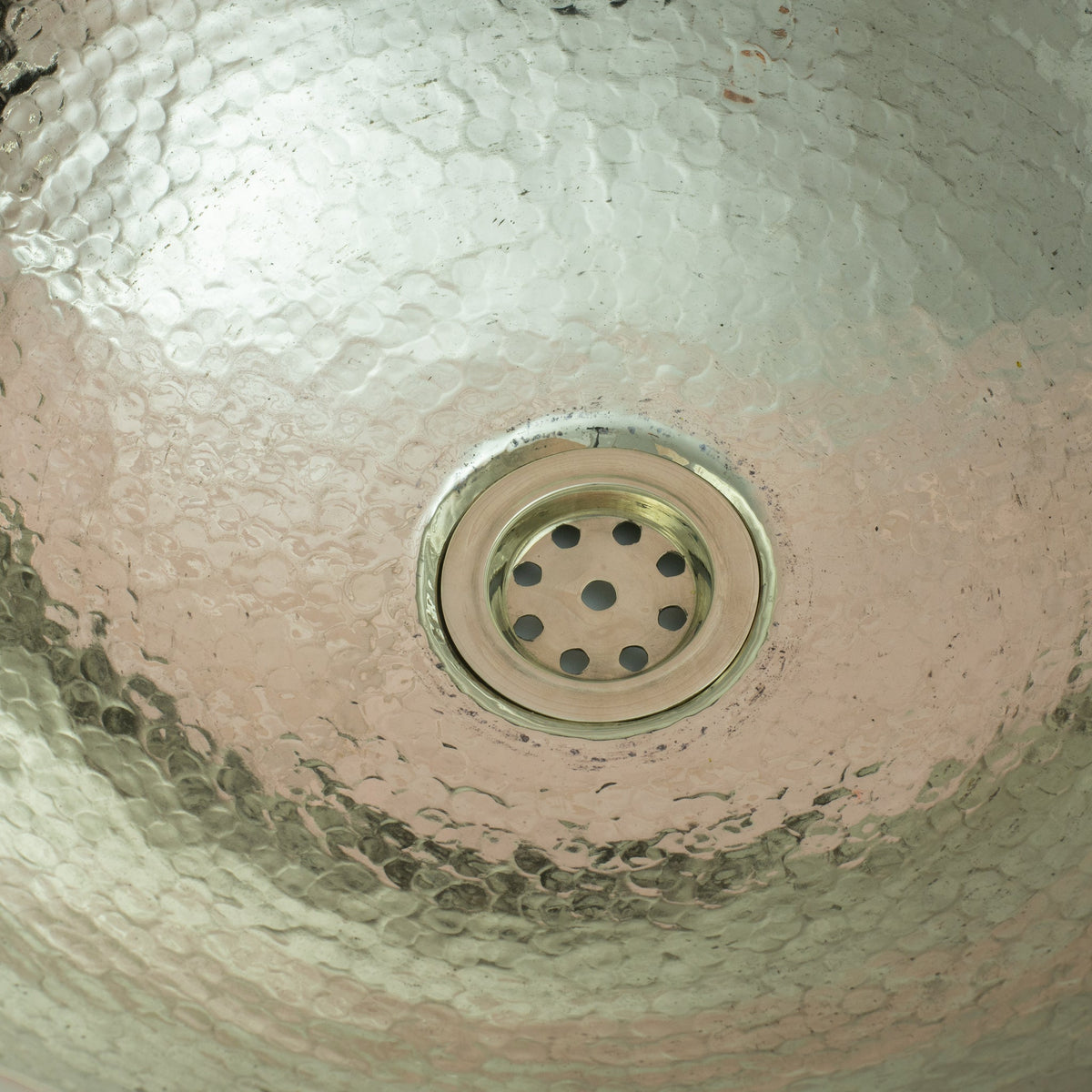 Hammered German Silver Bowl Vessel Sink – Handcrafted Bathroom Vanity Sink - Insideast
