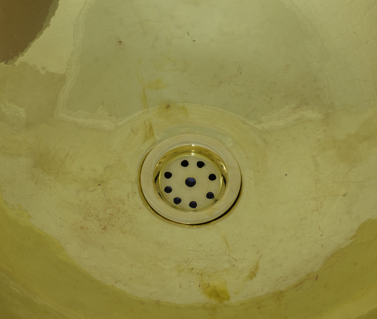 Handcrafted Solid Brass Drop - in Sink, Bathroom Sink, Round Sink, Drop - in Basin Sink - Insideast