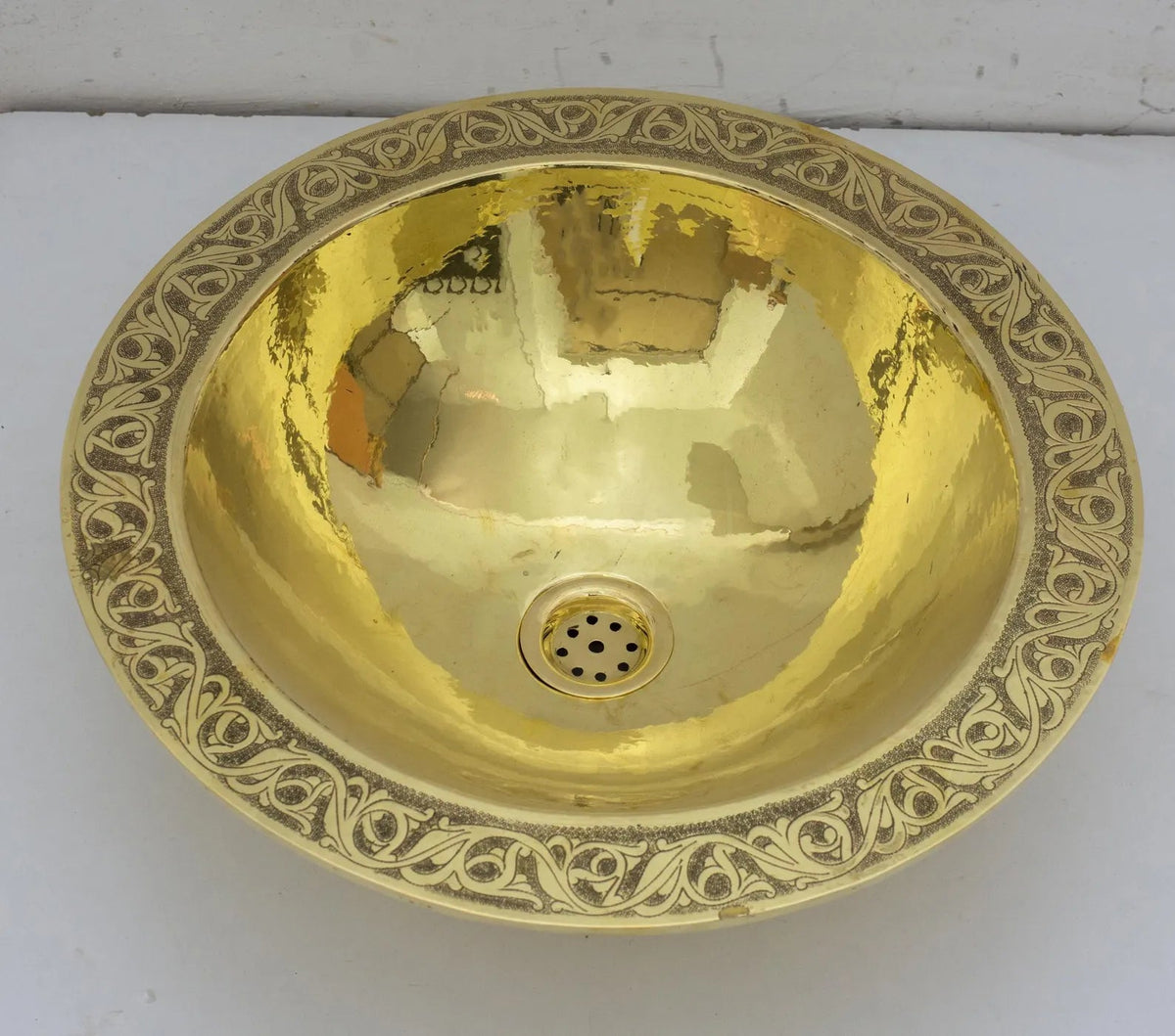 Handcrafted Solid Brass Drop - in Sink, Bathroom Sink, Round Sink, Drop - in Basin Sink - Insideast