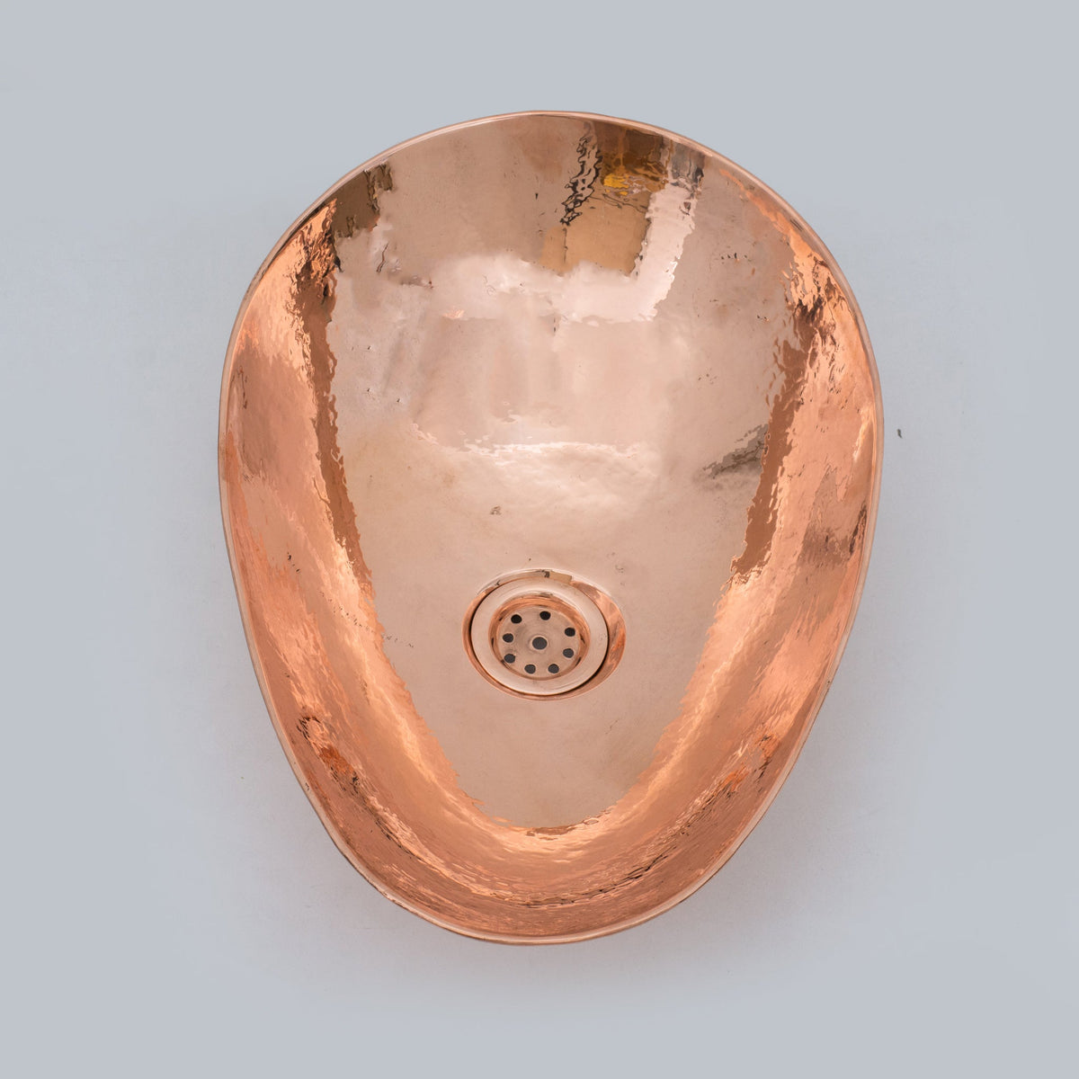 Handcrafted Solid Copper Vessel Sink, Vanity Top Mount Sink, Bathroom Copper Basin, Freestanding Sink Copper - Insideast