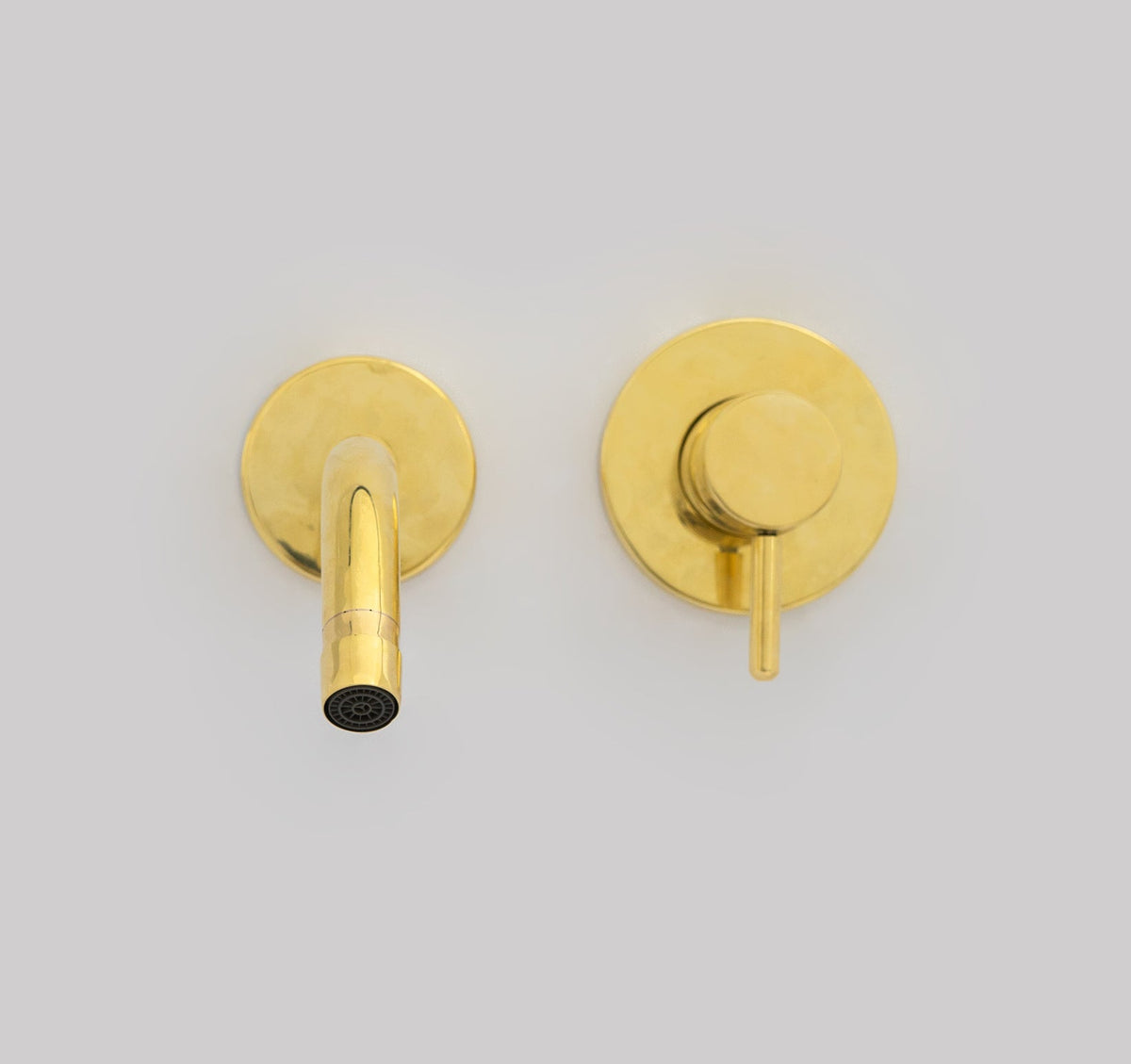 Heritage - Unlacquered Brass Bath Wall Mount Faucet - Insideast