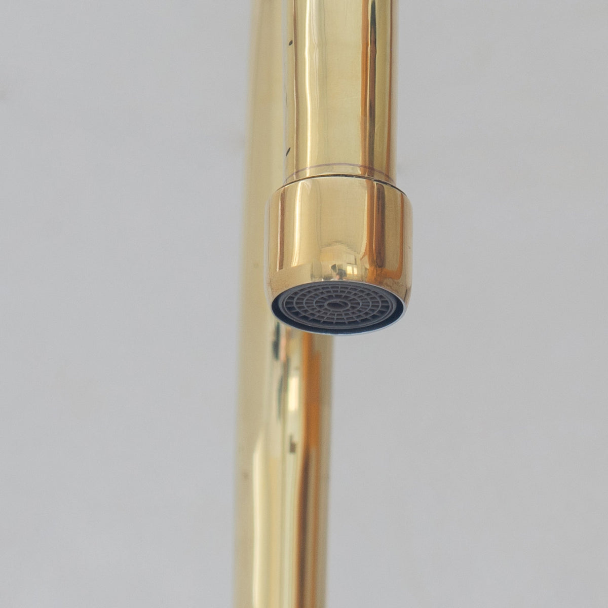 Heritage - Unlacquered Brass Kitchen Bridge Faucet - Insideast