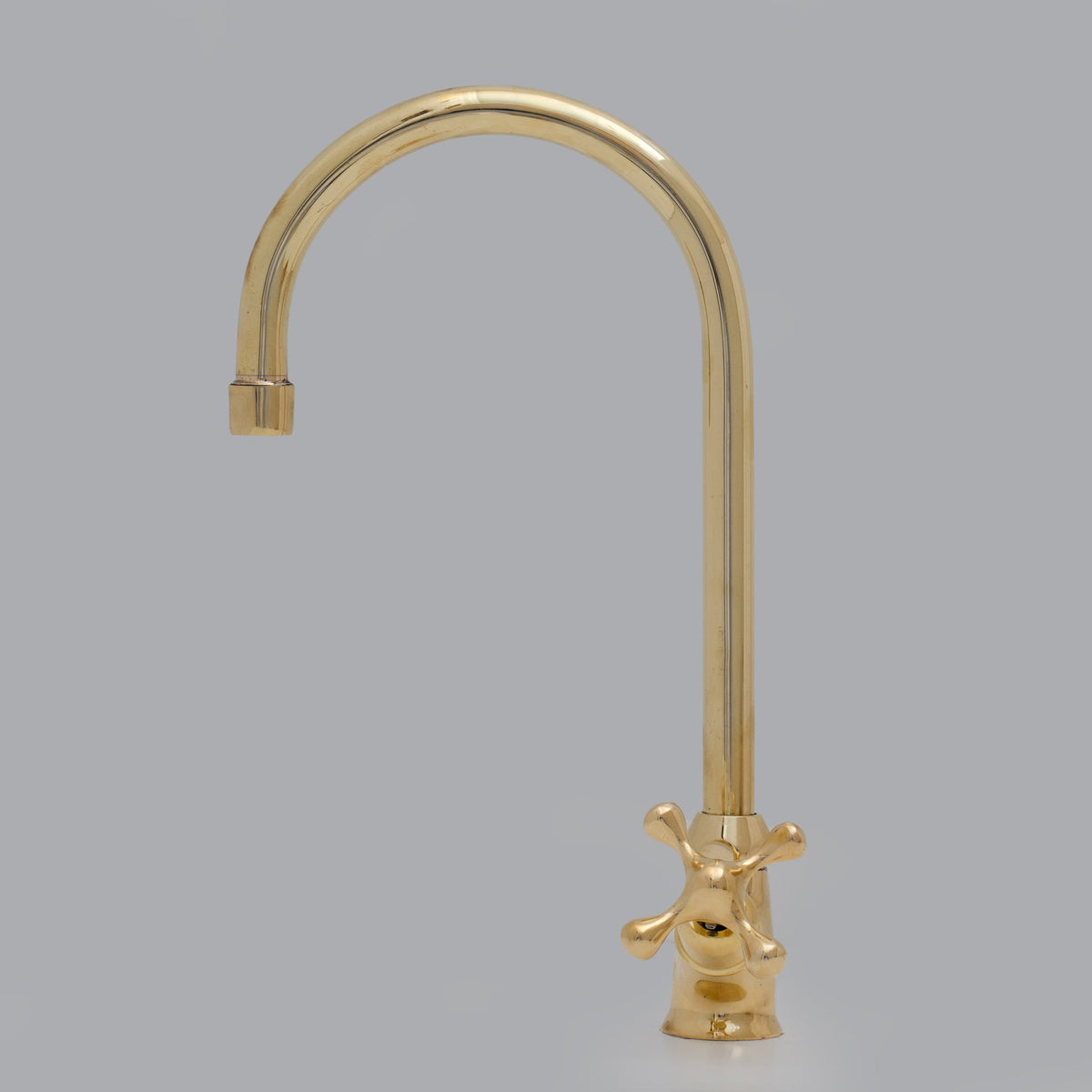 Heritage - Unlacquered Brass Single Hole Sink Faucet - Insideast
