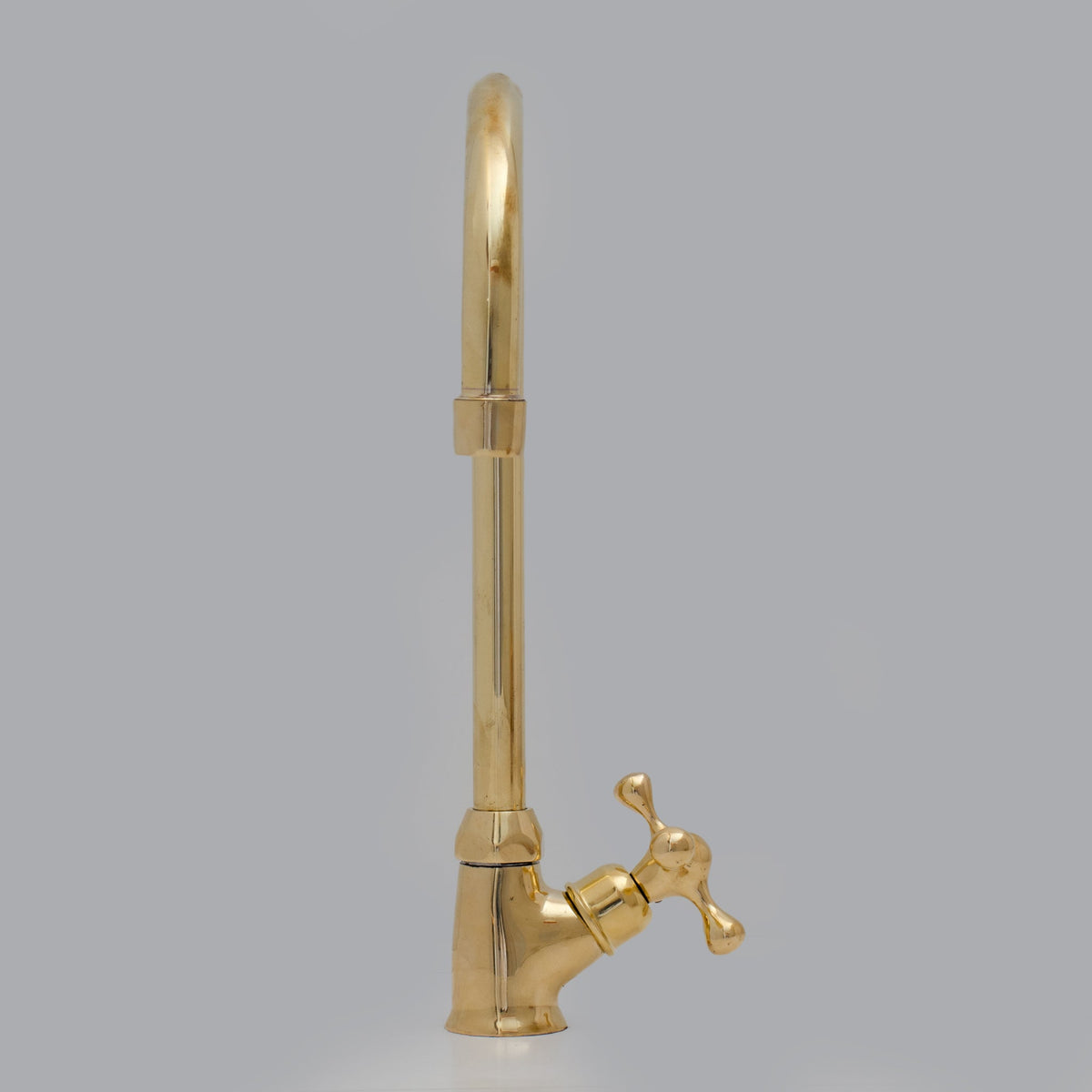 Heritage - Unlacquered Brass Single Hole Sink Faucet - Insideast